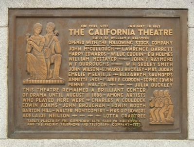 California Theatre Marker image. Click for full size.