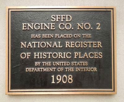 SFFD Engine Co. No. 2 Marker image. Click for full size.