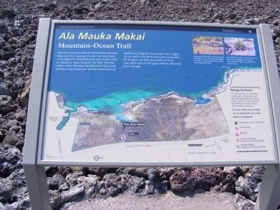 Ala Mauka Makai Marker. Click for full size. Ala Mauka Makai Marker image. Click for full size.