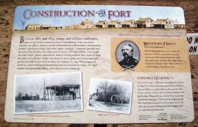 Construction of the Fort Marker image. Click for full size.