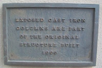 1 East Twohig Avenue Cast Iron Columns Marker. Click for full size. 1 East Twohig Avenue Cast Iron Columns Marker image. Click for full size.