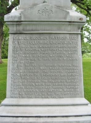 Samuel Bloomer Monument image. Click for full size.