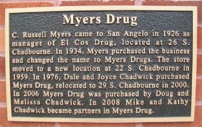 Myers Drug Marker image. Click for full size.
