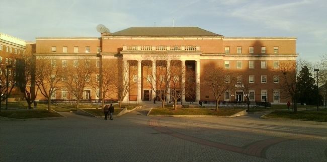 Hornbake Library - viewed from near the Microbiology Bldg. on the opposite (west) side of the plaza. Click for full size. Hornbake Library - viewed from near the Microbiology Bldg. on the opposite (west) side of the plaza image. Click for full size.