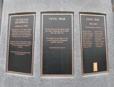 Veterans Memorial Plaques. Click for full size. Veterans Memorial Plaques image. Click for full size.