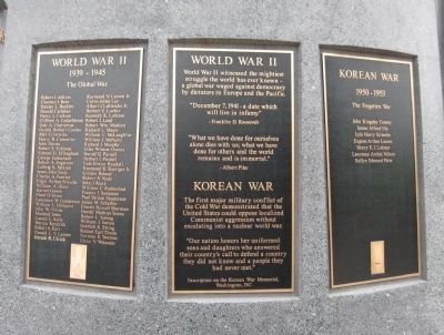 Veterans Memorial Plaques. Click for full size. Veterans Memorial Plaques image. Click for full size.