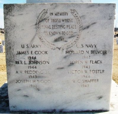 World Wars Memorial MIA image. Click for full size.