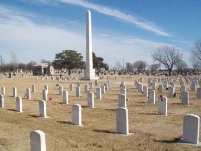 World Wars Memorial in Veterans Section image. Click for full size.