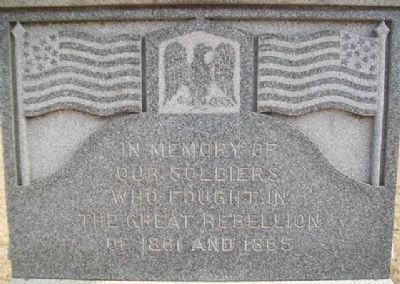 Civil War Memorial Detail. Click for full size. Civil War Memorial Detail image. Click for full size.