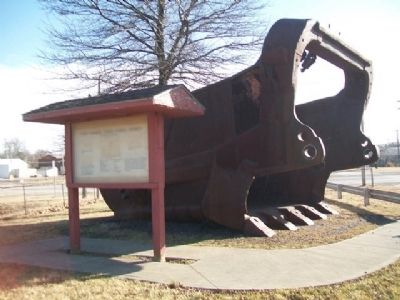 The Town That Coal Built Marker and "Big Mouth". Click for full size. The Town That Coal Built Marker and "Big Mouth" image. Click for full size.