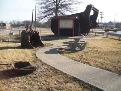 Different Sized Coal Buckets at Caboose Park image. Click for full size.