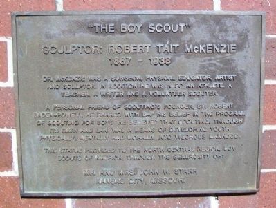 "The Boy Scout" Marker. Click for full size. "The Boy Scout" Marker image. Click for full size.