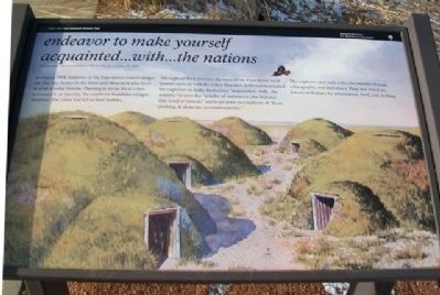 <i>endeavor to make yourself acquainted...with...the nations</i> Marker. Click for full size. <i>endeavor to make yourself acquainted...with...the nations</i> Marker image. Click for full size.