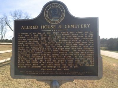 Allred House & Cemetery Marker image. Click for full size.