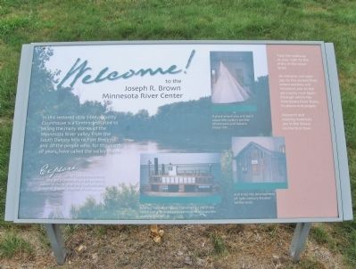 Joseph R. Brown Minnesota River Center Marker. Click for full size. Joseph R. Brown Minnesota River Center Marker image. Click for full size.