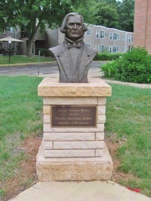 Bust of Joseph R. Brown image. Click for full size.
