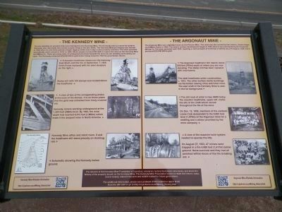 The Kennedy Mine / The Argonaut Mine Marker image. Click for full size.