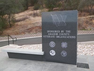 Amador County Veterans' Memorial Marker. Click for full size. Amador County Veterans' Memorial Marker image. Click for full size.