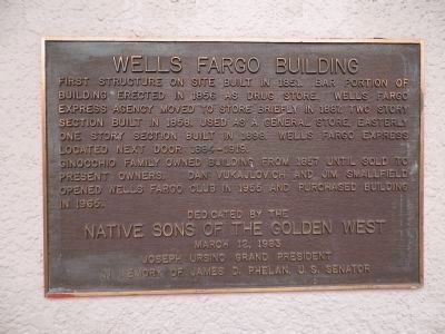 The Wells Fargo Building Marker image. Click for full size.