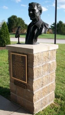 Jack Buck Marker & Bust image. Click for full size.