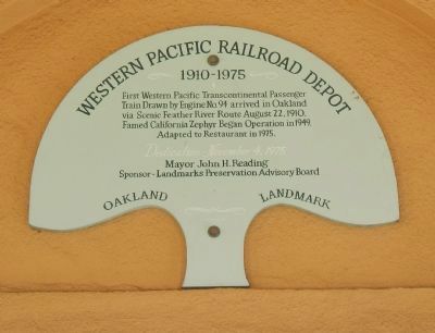 Western Pacific Railroad Depot Marker image. Click for full size.