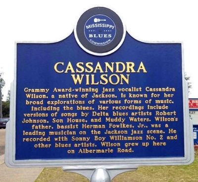 Cassandra Wilson Marker. Click for full size. Cassandra Wilson Marker image. Click for full size.