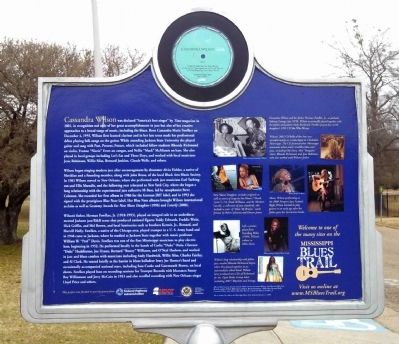 Cassandra Wilson Marker (Back Side). Click for full size. Cassandra Wilson Marker (Back Side) image. Click for full size.