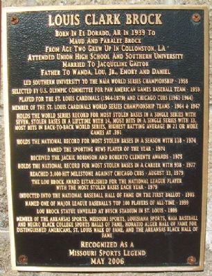 Louis Clark Brock Marker. Click for full size. Louis Clark Brock Marker image. Click for full size.