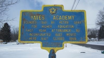 Yates Academy Marker image. Click for full size.