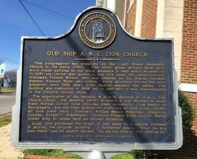 Old Ship A.M.E. Zion Church Marker image. Click for full size.