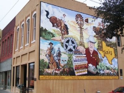 Elmer Kelton Memorial Mural. Click for full size. Elmer Kelton Memorial Mural image. Click for full size.