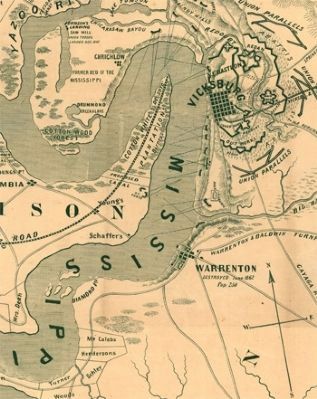Vicksburg Area Map During Civil War. Click for full size. Vicksburg Area Map During Civil War image. Click for full size.