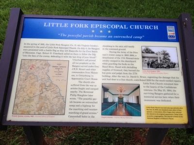 Little Fork Episcopal Church Marker image. Click for full size.