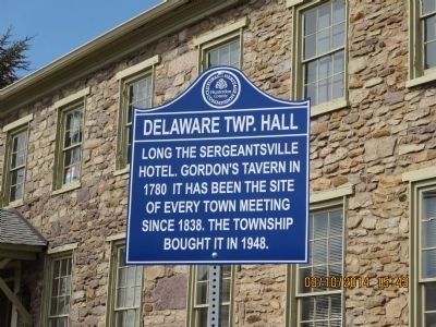 Delaware Twp. Hall Marker image. Click for full size.