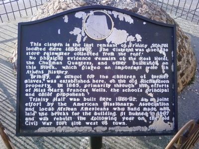 Trinity School Cistern Marker. Click for full size. Trinity School Cistern Marker image. Click for full size.
