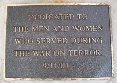 War on Terror Memorial Marker image. Click for full size.