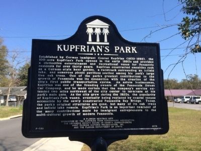 Kupfrian's Park Marker image. Click for full size.