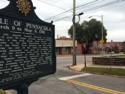 Battle of Pensacola Marker Area. Click for full size. Battle of Pensacola Marker Area image. Click for full size.