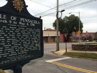 Battle of Pensacola Marker Area image. Click for full size.