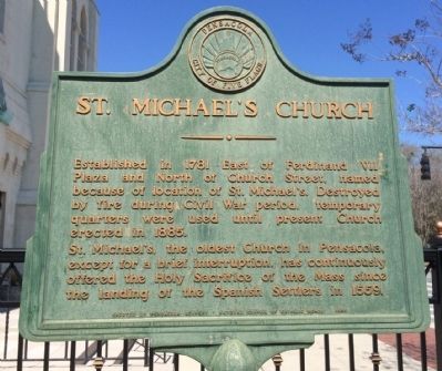 St. Michael's Church Marker image. Click for full size.