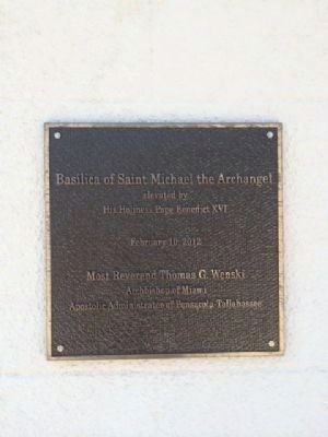 Basilica of Saint Michael the Archangel plaque image. Click for full size.