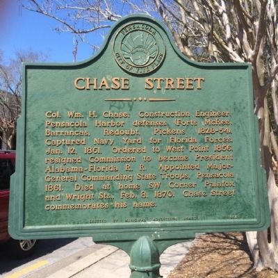 Chase Street Marker. Click for full size. Chase Street Marker image. Click for full size.