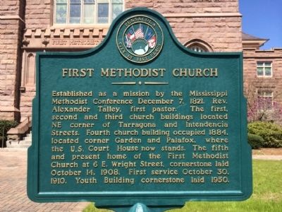 First Methodist Church Marker. Click for full size. First Methodist Church Marker image. Click for full size.