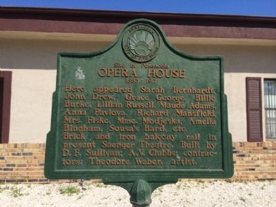 Site of Pensacola Opera House Marker image. Click for full size.