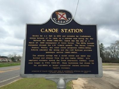 Canoe Station Marker. Click for full size. Canoe Station Marker image. Click for full size.