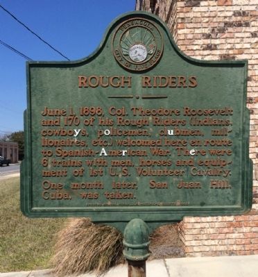 Rough Riders Marker. Click for full size. Rough Riders Marker image. Click for full size.