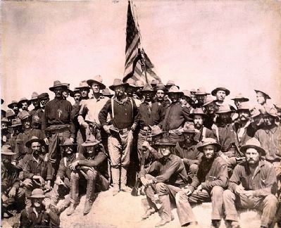 Theodore Roosevelt & the Rough Riders. Click for full size. Theodore Roosevelt & the Rough Riders image. Click for full size.