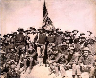Theodore Roosevelt & the Rough Riders image. Click for full size.