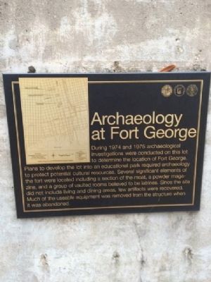 Archaeology at Fort George image. Click for full size.