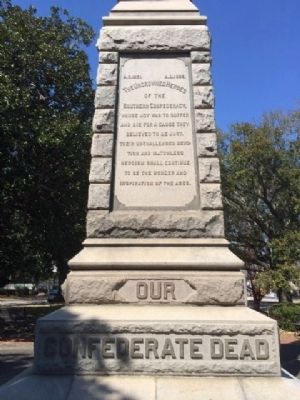 Our Confederate Dead Marker. Click for full size. Our Confederate Dead Marker image. Click for full size.